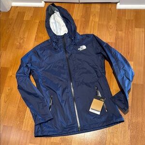 The North Face Alta Vista Navy Rain Jacket- SM
